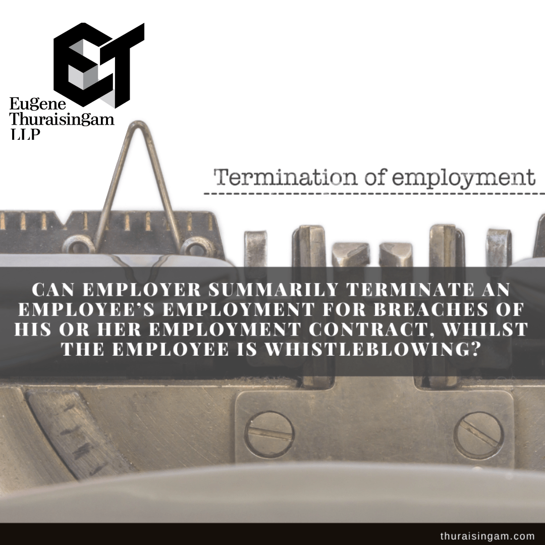Can an Employer Summarily Terminate an Employee’s Employment for Breaches...