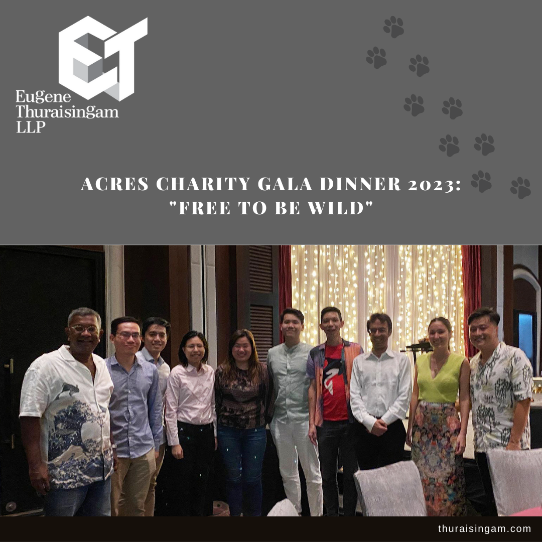 Eugene Thuraisingam LLP at the ACRES Charity Gala Dinner 2023
